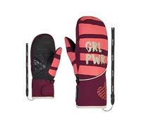 Ziener LIWANI - Muffolo da sci per ragazza, impermeabile, Primaloft, alla moda, velluto rosso, 6,5