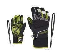 Ziener Lonzalo ASR - guanti da sci - bambino 4 Black/Yellow junior Primaloft