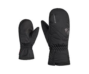 Ziener LORIANO - Muffola da sci per bambini, impermeabile, traspirante, nero, 6