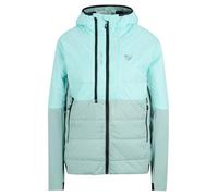 Ziener Nakala-z Giacca da Sci Alpinismo Ibrida, Primaloft, Resistente al Vento e all'Acqua, Laguna radiante, 50 Donna