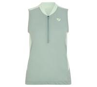 Ziener NIKOLETTA - Maglia da Ciclismo da Donna, per Mountain Bike, Traspirante, ad Asciugatura Rapida, Elastica, Senza Maniche, Verde Gelo, 48