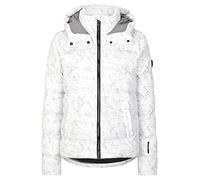 Ziener Tusja Giacca da Sci per Il Tempo Libero, Sportiva, Calda, Impermeabile, Micro Down, Grigio Marmo Mimetico, 44 Donna