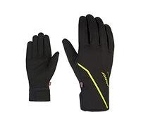 Ziener ULTIMO Guanti da sci di fondo da uomo | Primaloft Softshell antivento, nero.lime, 40