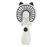 Ziennhu Caricatura artigianale personale USB Ventilatore a mano ricaricabile Mini Fan portatile per viaggio all'aperto 'ufficio estivo
