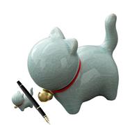 Ziennhu Coperchi per lettiera - Tappi a Vite Decorativi per Toilette per Gatti | Simpatico Figurine in Miniatura Paesaggio Animale | per la Decorazione della scrivania di Tea Pet, Giocattolo