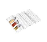 Ziennhu Organizer per spezie per cassetti da cucina | organizer per cassetti regolabile | 4 pezzi impilabili per riporre in dispensa armadio casa