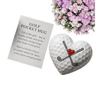 Ziennhu Palla da golf con messaggio di motivazione | decorativa a forma di cuore - Biglietti con messaggi motivazionali - per compagni di lavoro adulti donne fidanzato uomini amici Pasqua