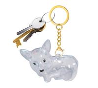 Ziennhu Portachiavi Capelli Animali - Portachiavi per Cani | Amuleto Sentimentale Trasparente Per Uomo E Donna Ciondolo Per Auto Borsa Zaino - Souvenir