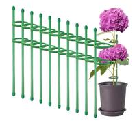 Ziennhu Tutori per Piante - 10 Pezzi di Supporto Regolabile - Asticella Portapiante con 20 Fascette | per Balcone Giardino Serra Interno Esterno