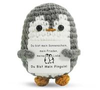 ZIENZENGYA Regali di anniversario per lui, ti amo regali per il fidanzato, regalo di San Valentino per lui, pinguino positivo per uomini e donne