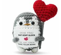 ZIENZENGYA Ti amo, regalo per donne, pinguino positivo, regalo per te, regalo per la fidanzata, regalo di San Valentino (rosso)