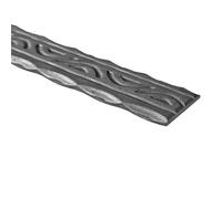 Zierhandlauf Completo Corrimano Acciaio Piatto IN Ferro 300 CM