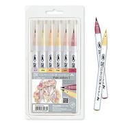 ZIG CLEAN COLOR VERO PENNELLO 6 Set di colori (6 colori pallidi set I)