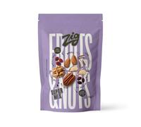 ZIG Fruits & Nuts Super Mix - Mandorle, noci, noci brasile, noci pecan, uva, cranberries, cocco - Frutta secca e disidratata in pack richiudibile salvafreschezza 150g