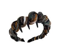 Zíg Zág - Cerchietto per capelli, con design antiscivolo, 16 cm, elegante pettine con denti, accessorio per capelli alla, fascia larga avvolto in filo, per donne, adolescenti, ragazze