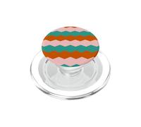 Zig Zag geometrico moderno della metà del secolo - Terracotta rosa foglia di tè PopSockets PopGrip per MagSafe