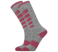 ZIG ZAG - Kid's Znow Ski Sock 2-Pack - Calze da sci EU 25-28 grigio