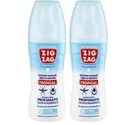 ZIG-ZAG lozione antizanzare corpo, Repellente zanzare zecche tafani, Talco di Marsiglia, 100 ml (Confezione da 2)
