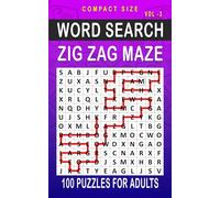 Zig Zag Maze Word Search: 100 Puzzles for Adults, Compact and Travel Size 5 x 8 Inches | Volume 2 |