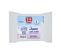 Zig Zag salviette antizanzare bambini, Repellente corpo zanzare comuni, tigre e zecche, con aloe vera e olio di mandorle, contiene 15 salviette