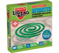 Zig Zag, Spirotto, Insetticida a spirale per esterno, durata 8 ore, utile contro zanzare, zanzare tigre, pappataci, confezione da 10 spirali