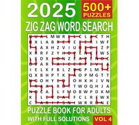 Zig Zag Word Search: Over 500+ Zig Zag Puzzles Unique Word Search Variation & Challenging Activity Book for Adults and Seniors | Volume 4 |