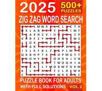 Zig Zag Word Search: Over 500+ Zig Zag Puzzles Unique Word Search Variation & Challenging Activity Book for Adults and Seniors | Volume 2 |