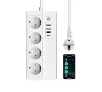 ZigBee Power Strip with Multiple USB Ports - 3A 18W + 1C 20W, Surge Protection, 16A, Compatible with Philips HUE, Alexa, Google Home - Requires ZigBee Gateway Hub