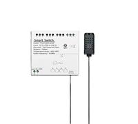 Zigbee & RF Smart Dry Contact Relè Switch Module a 4 canali, con sensore di temperatura e umidità, App Remote/Controllo vocale, Timer, Lavora con Alexa (AC 85-250V/USB 5V)