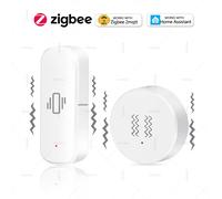 ZigBee Sensore di Vibrazione Intelligente Rilevatore di Inclinazione Monitor App Controllo Protezione di Sicurezza Sensore Zigbee Movimento ShockAlarm Supporto Z2M