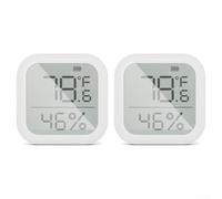 Zigbee Smart - 2 sensori di umidità e temperatura con controllo tramite app e display LCD, compatibili con gateway per la gestione remota dell'ambiente interno