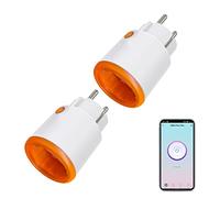 Zigbee - Spina di alimentazione con funzione Smart, funzione di misurazione e timer, controllo tramite App Tuya notificazioni push compatibile con Alexa e Google Home (confezione da 2)