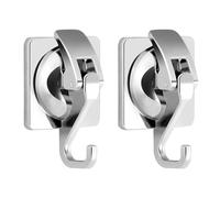 ZIGefofo 2 Pezzi Ganci gancio e Ventosa ventoso Super Resistenti 5KG Parete per Accappatoio Bagno, Doccia a Muro, Asciugamani Impermeabile Senza Foratura