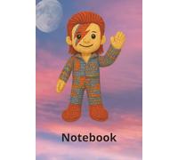 Ziggy Teddy Stardust College-Ruled Notebook | 50 Pages | Minimalist Soft Cover Writing Journal | Modern Stationery by MoxBox Ltd