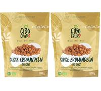 Zigoli Dolci Interi Crudi e Biologici - 500g. Detti Anche Chufa o Mandorla di Terra Dolci o Zigolo o Tiger Nuts. Tuberi Naturali e Senza Buccia. (Confezione da 2)