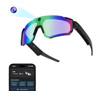 Zigtik - occhiali intelligenti AI con fotocamera, occhiali di registrazione video 4K HD, controllo vocale AI, riconoscimento oggetti, traduzione in tempo reale, progettati per sci, ciclismo, baseball