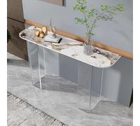 ZIGTUEI Consolle Ingresso, Tavolo Consolle, Salvaspazio, Grande Tavolo Da Foyer, Consolle Moderna Per La Casa, Consolle Ingresso Moderno, Per Corridoio, Soggiorno, Entrata(White,100cm/39.4in)