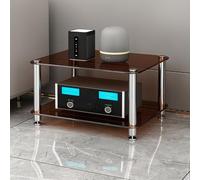 ZIGTUEI Mobile Hifi, Mobile Stereo Hifi, Rack Hifi, Hifi Armadietto Rack Audio Alto Da, Mobile Stereo Hi Fi Rack, For Giradischi/altoparlanti/amplificatori(Brown,60x35cm/23.6x13.8in)
