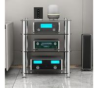 ZIGTUEI Mobile Hifi, Mobile Stereo Hifi, Rack Hifi, Hifi Armadietto Rack Audio Alto Da, Mobile Stereo Hi Fi Rack, For Giradischi/altoparlanti/amplificatori(White,60x72cm/23.6x28.3in)