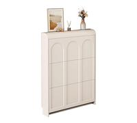 ZIGTUEI Scarpiera Armadio, Scarpiera Salvaspazio Slim, Scarpiera Verticale, Scarpiera Portatile, per Corridoio, Ingresso, Camera da Letto, Soggiorno(112x100x17cm/44.1x39.4x6.7in)