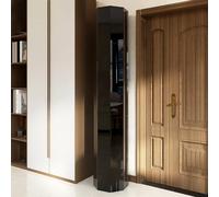 ZIGTUEI Scarpiera Girevole A 360°, Scarpiera Rotante, Torre Portascarpe Girevole, Scarpiera Ingresso, Ideale Per Camera Da Letto, Soggiorno, Ingresso(Black,43x210cm/16.9x82.7in)
