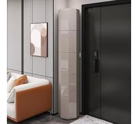 ZIGTUEI Scarpiera Girevole A 360°, Scarpiera Rotante, Torre Portascarpe Girevole, Scarpiera Ingresso, Ideale Per Camera Da Letto, Soggiorno, Ingresso(Grey,43x210cm/16.9x82.7in)