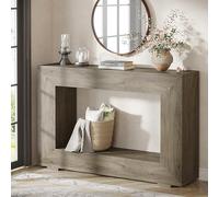ZIGTUEI Tavolo Console Moderno, Tavolo D’Ingresso, Tavolo D'ingresso Alto E Stretto, Consolle Stretta E Salvaspazio, Per Soggiorno, Corridoio, Ingresso(Grey)