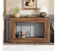 ZIGTUEI Tavolo Console Moderno, Tavolo D’Ingresso, Tavolo D'ingresso Alto E Stretto, Consolle Stretta E Salvaspazio, Per Soggiorno, Corridoio, Ingresso(Brown)