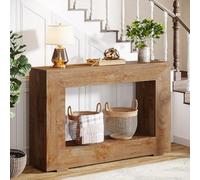 ZIGTUEI Tavolo Console Moderno, Tavolo D’Ingresso, Tavolo D'ingresso Alto E Stretto, Consolle Stretta E Salvaspazio, Per Soggiorno, Corridoio, Ingresso(Light brown)