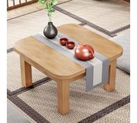 ZIGTUEI Tavolo Da Pavimento Giapponese, Tavolino Da Tè Giapponese Retrò, Tavolo Da Meditazione Minimalista, Per Meditazione,Seduta A Pavimento,Cibo E Pratiche Spirituali(Brown,50x37cm/19.7x14.6in)