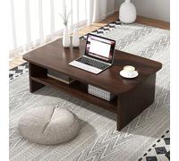 ZIGTUEI Tavolo Da Pavimento Giapponese, Tavolo Giapponese Da Pavimento, Risparmiare Spazio, Risparmiare Spazio, Per Tatami, Living Room, Balcony, Bay Window(60x40x32cm/23.6x15.7x12.6in)