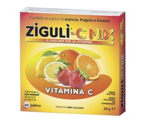 Zigulì C Mix Integratore di Vitamina C in Confetti, 40 palline