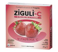 Zigulì - Caramelle Vitamina C Fragola Confezione 40 Palline