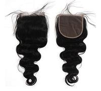 ZigZag Hair 5x5 Lace Closure With Baby Hair Body Wave Human Hair Brazilian Virgin Hair Closure Free Part Bleached Knots Natural Color (20'', Body Wave)